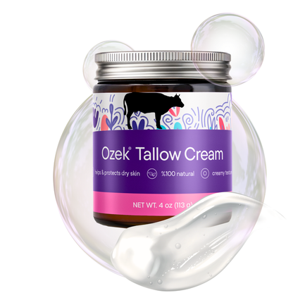 Organic Beef Tallow for Skin 4 oz -Ozek